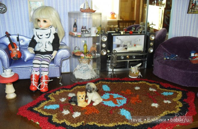 Девочка Женя и ее квартира.Куклы БЖД. мебель