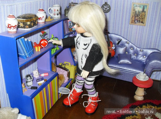 Девочка Женя и ее квартира.Куклы БЖД. мебель