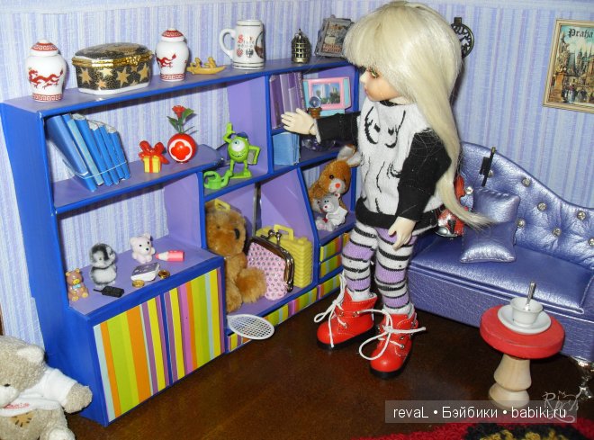 Девочка Женя и ее квартира.Куклы БЖД. мебель