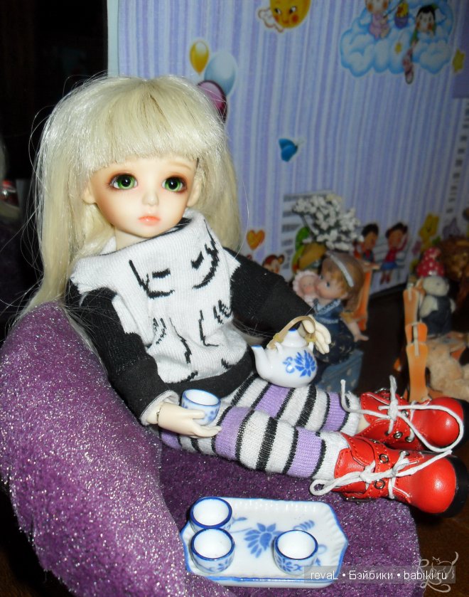 Девочка Женя и ее квартира.Куклы БЖД. мебель