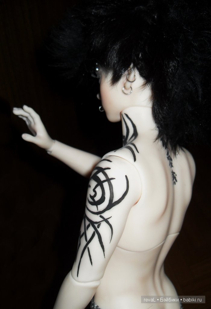 Куклы БЖД, мейк,тату кукол, Я-Любаша Рева