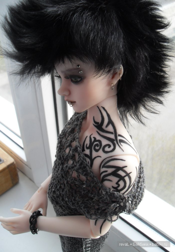 Куклы БЖД, мейк,тату кукол, Я-Любаша Рева