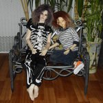 Скамейка для кукол или жаба и хомяк