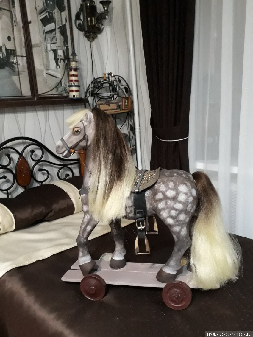реставрация, конь,игрушки детства, Я-Любаша Рева