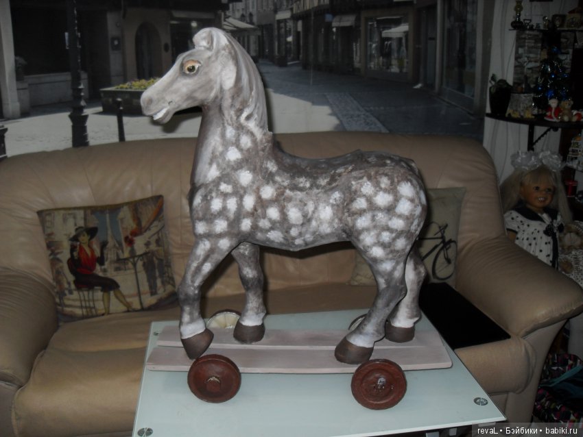 реставрация, конь,игрушки детства, Я-Любаша Рева