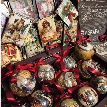 Мастерю новогодние игрушки или не хочу демисезонную зиму. часть 2