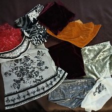 Красивые кусочки ткани для пошива одежды