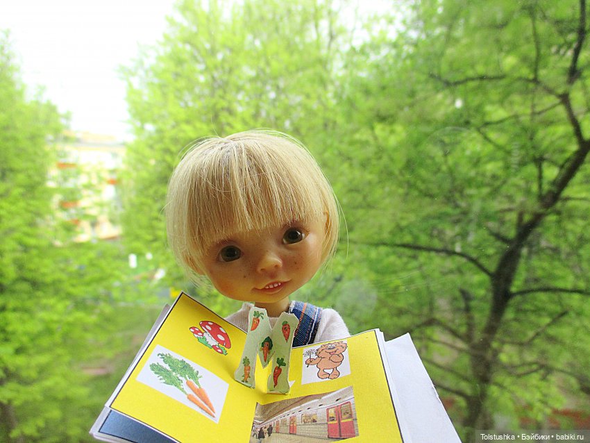 Олаф учит буквы — Куклы Nikki Britt (Никки Бритт): авторские BJD (БЖД) (фото 4)