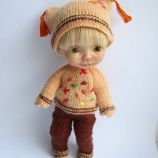 Двухцветный костюм Листики.