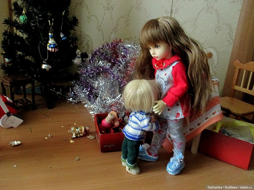 Как мы елку наряжали | Бэйбики Как мы елку наряжали — Куклы Iplehouse (Иплхаус): BJD (БЖД)