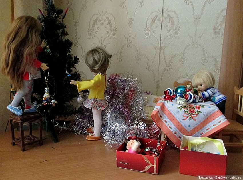 Как мы елку наряжали | Бэйбики Как мы елку наряжали — Куклы Iplehouse (Иплхаус): BJD (БЖД) (фото 10)
