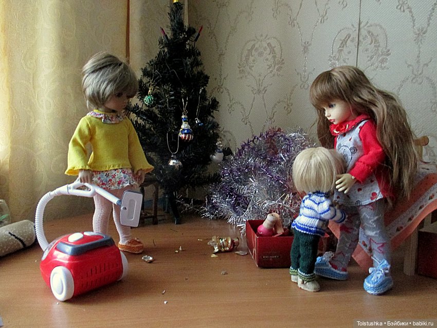 Как мы елку наряжали | Бэйбики Как мы елку наряжали — Куклы Iplehouse (Иплхаус): BJD (БЖД)