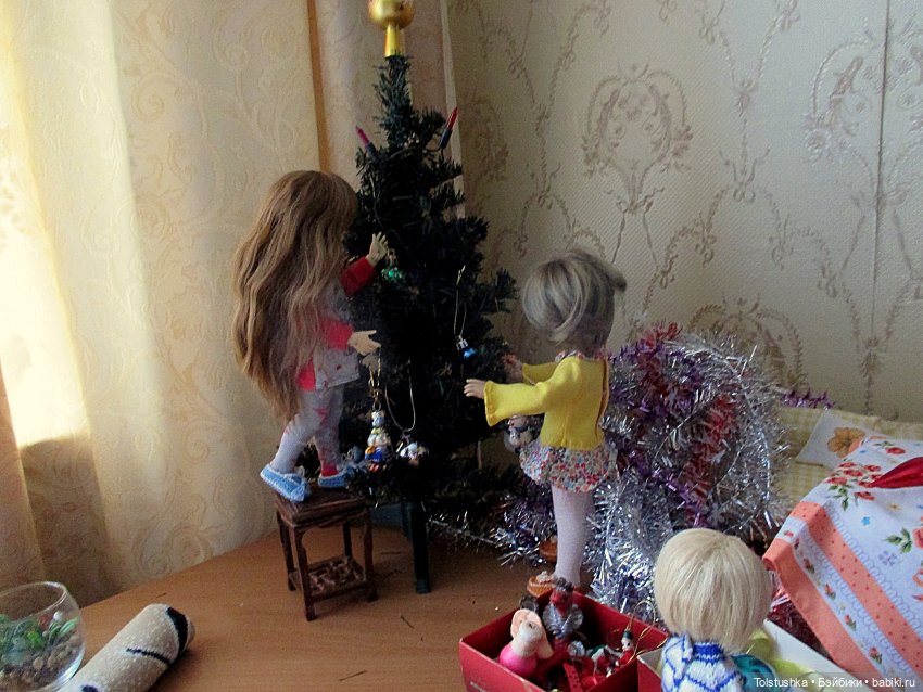 Как мы елку наряжали | Бэйбики Как мы елку наряжали — Куклы Iplehouse (Иплхаус): BJD (БЖД)