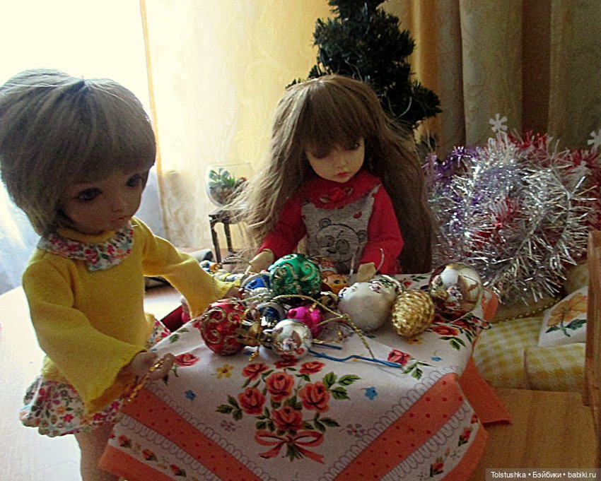 Как мы елку наряжали | Бэйбики Как мы елку наряжали — Куклы Iplehouse (Иплхаус): BJD (БЖД) (фото 8)