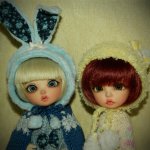 Малышки: зайка и котенок