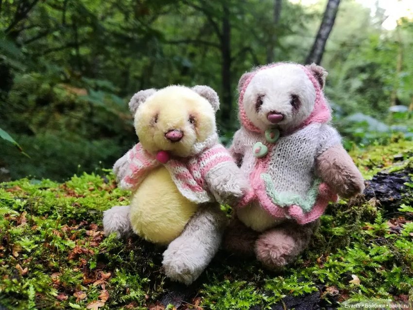 Сахарок и Зефирка — Авторские мишки Тедди и друзья: фото (фото 7)