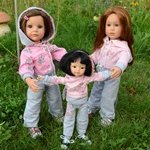 Стильные костюмчики из трикотажа для Gotz и Paola Reina