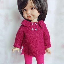 Шесть веселых пальтишек с лосинами для Meadowdolls Шесть веселых пальтишек с лосинами для Meadowdolls