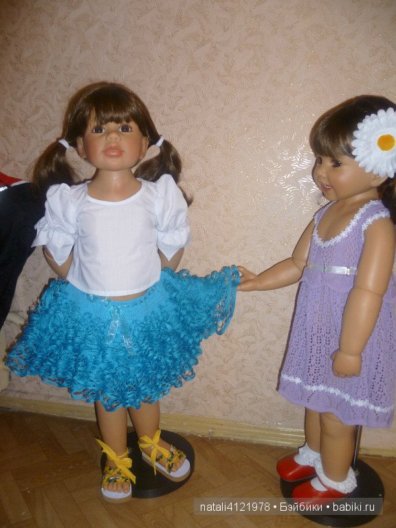 Мои творения, вязаные для кукол