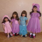 Мои творения, вязаные для кукол....