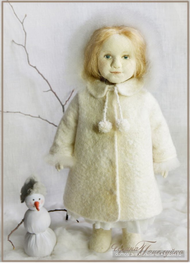 Настенька. Авторская текстильная кукла Ирины Поцелуйко