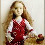 Саша. Авторская текстильная кукла Ирины Поцелуйко