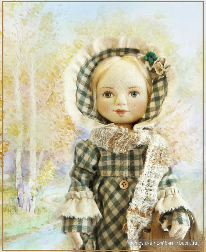 Даша - новая текстильная кукла Ирины Поцелуйко
