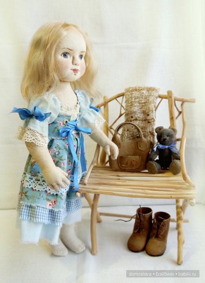 Даша - новая текстильная кукла Ирины Поцелуйко (фото 7)