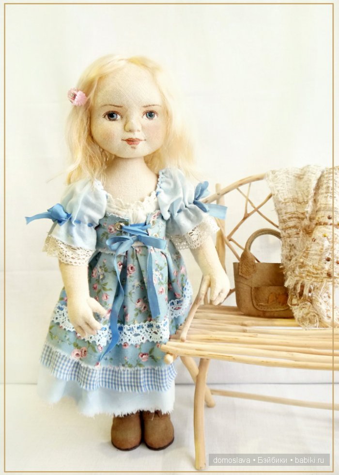 Даша - новая текстильная кукла Ирины Поцелуйко (фото 6)