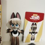 Коллекционная фигурка Кошечка со своим питомцем №6