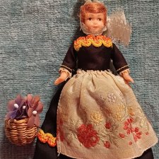Мини-куколка из Италии Винтаж