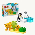 Lego Duplo Семейства диких животных: пингвины и львы
