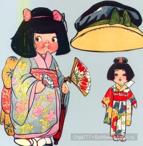 Грейс Джебби (Grace Gebbie Wiederseim). Бумажные куклы Долли Дингл (Dolly Dingle dolls)