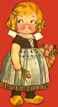 Грейс Джебби (Grace Gebbie Wiederseim). Бумажные куклы Долли Дингл (Dolly Dingle dolls)