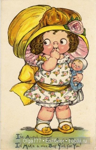 Грейс Джебби (Grace Gebbie Wiederseim). Бумажные куклы Долли Дингл (Dolly Dingle dolls)