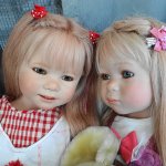 Такие разные сестрички Линхен и Гретхен от Annette Himstedt  (Linchen, Gretchen)