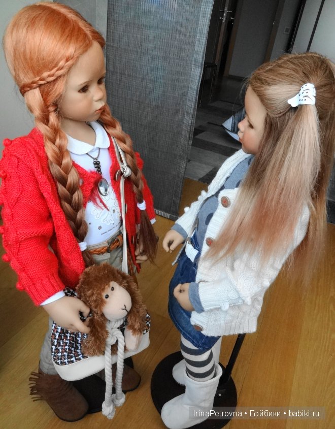 Янтарь и аквамарин. Маливи (Maliwi) и Джинка (Jinka) от Annette Himstedt