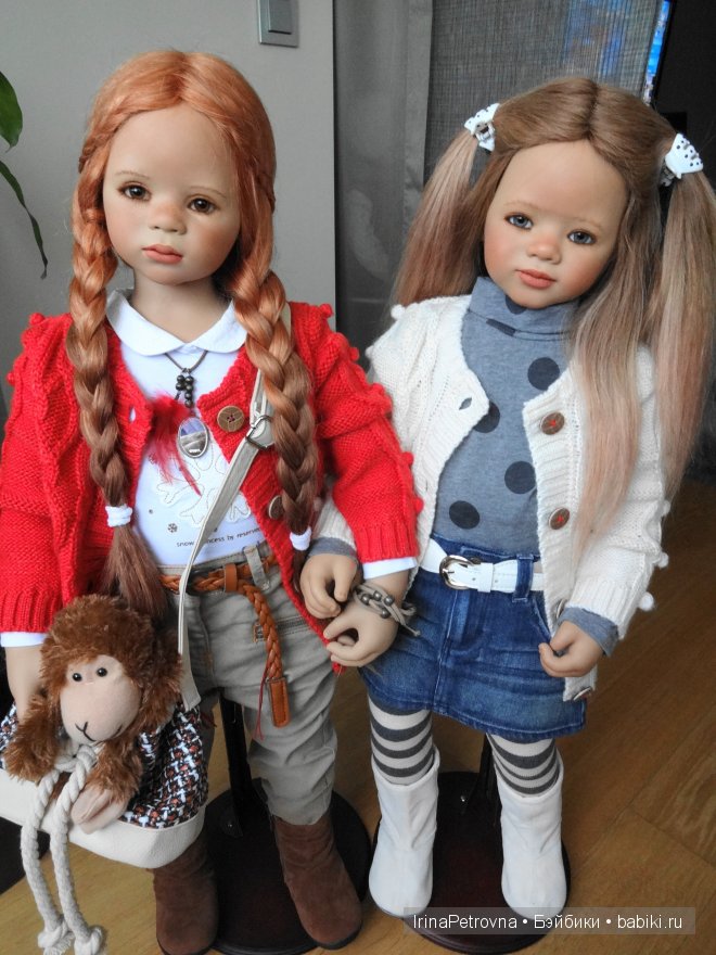 Янтарь и аквамарин. Маливи (Maliwi) и Джинка (Jinka) от Annette Himstedt