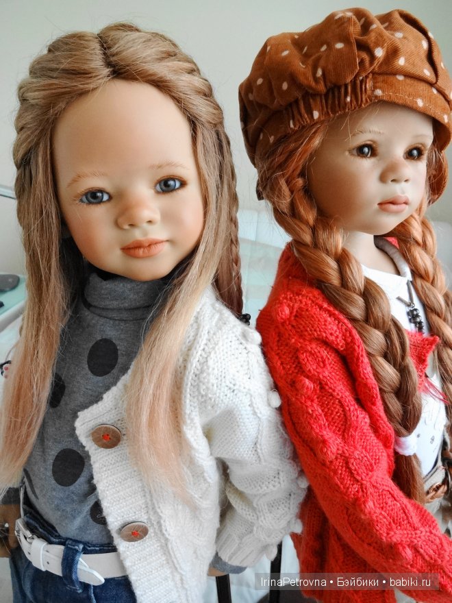 Янтарь и аквамарин. Маливи (Maliwi) и Джинка (Jinka) от Annette Himstedt