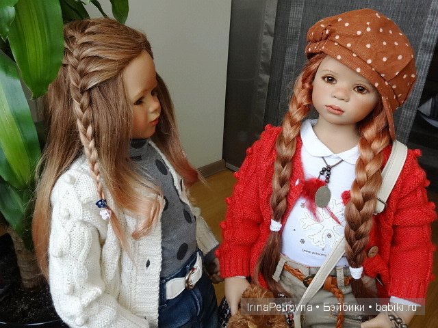 Янтарь и аквамарин. Маливи (Maliwi) и Джинка (Jinka) от Annette Himstedt