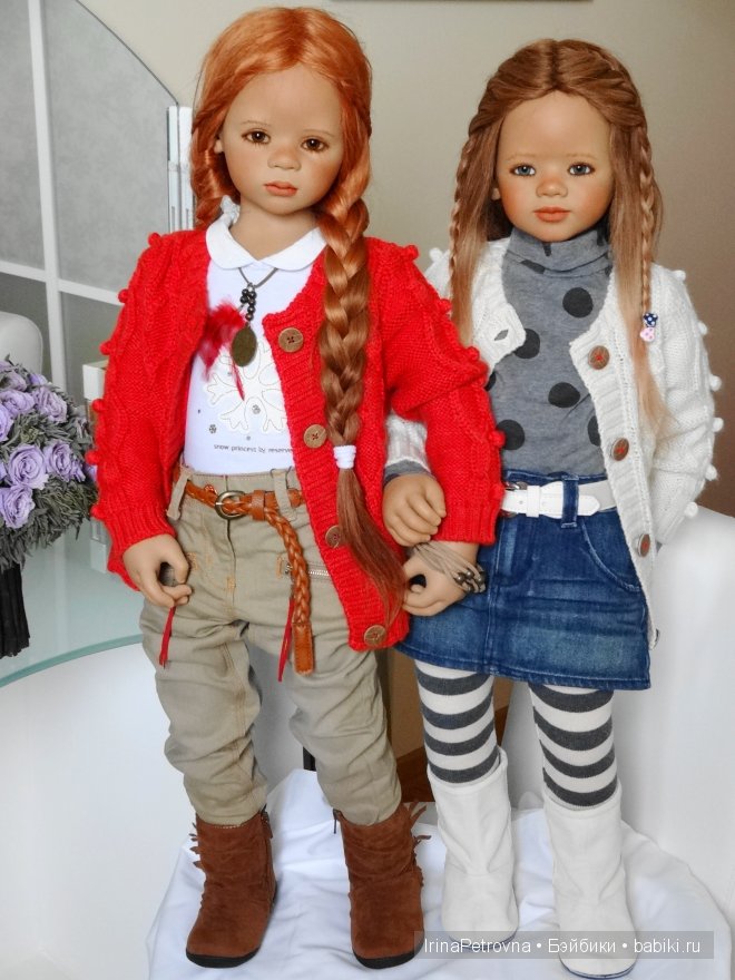 Янтарь и аквамарин. Маливи (Maliwi) и Джинка (Jinka) от Annette Himstedt