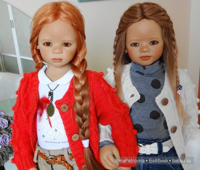 Янтарь и аквамарин. Маливи (Maliwi) и Джинка (Jinka) от Annette Himstedt