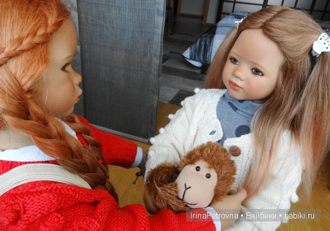 Янтарь и аквамарин. Маливи (Maliwi) и Джинка (Jinka) от Annette Himstedt