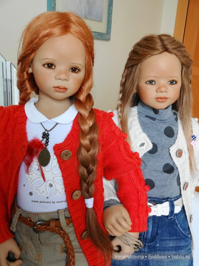 Янтарь и аквамарин. Маливи (Maliwi) и Джинка (Jinka) от Annette Himstedt