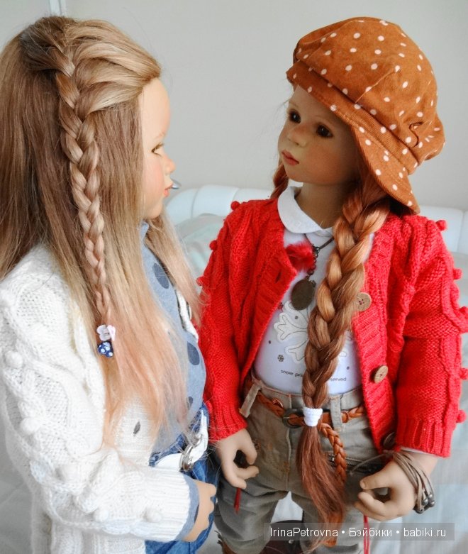 Янтарь и аквамарин. Маливи (Maliwi) и Джинка (Jinka) от Annette Himstedt