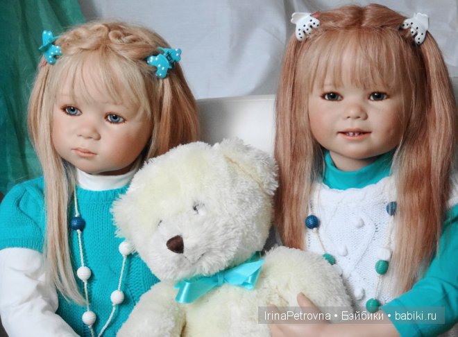 Бирюзовое настроение. Линхен и Гретхен от Annette Himstedt (Linchen, Gretchen)