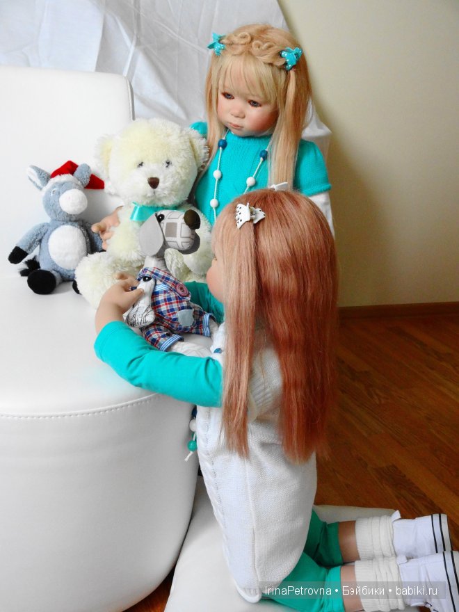 Бирюзовое настроение. Линхен и Гретхен от Annette Himstedt (Linchen, Gretchen)