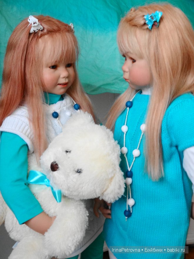 Бирюзовое настроение. Линхен и Гретхен от Annette Himstedt (Linchen, Gretchen)