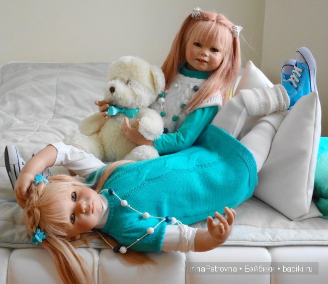 Бирюзовое настроение. Линхен и Гретхен от Annette Himstedt (Linchen, Gretchen)