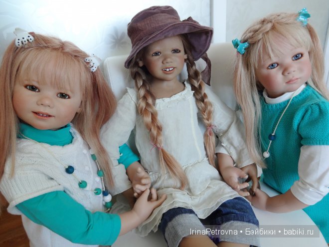 Бирюзовое настроение. Линхен и Гретхен от Annette Himstedt (Linchen, Gretchen)